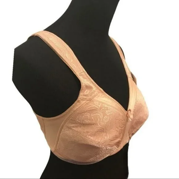 NWT AMOENA 2156 34DD Kacy Wire Free Post Mastectomy Bra Soft Cup Nude NEW